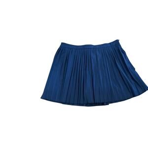 Blue pleated mini skirt miniskirt